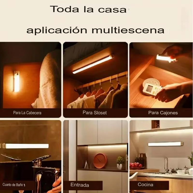 Barra de Luz LED con Sensor de Movimiento Inalámbrico