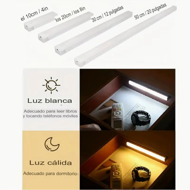 Barra de Luz LED con Sensor de Movimiento Inalámbrico