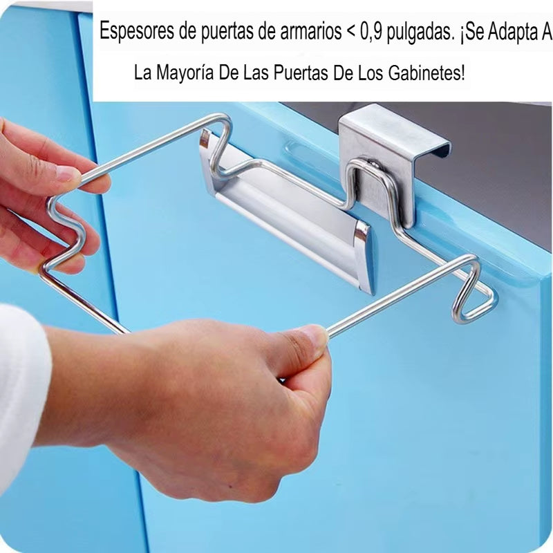 Soporte Colgante de Acero Inoxidable para Bolsas de Basura