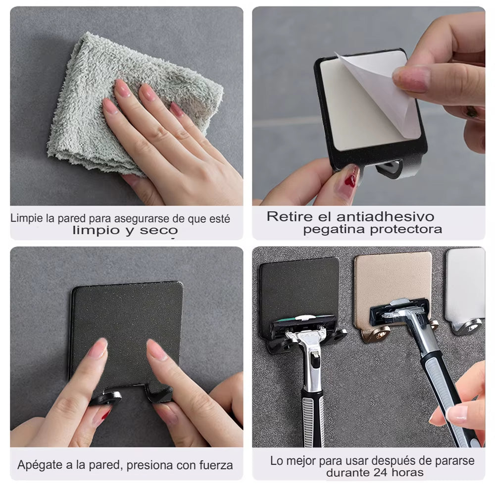 Gancho de Almacenamiento y Estante de Pared Multifuncional